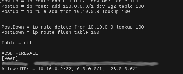 policy routing configuration
